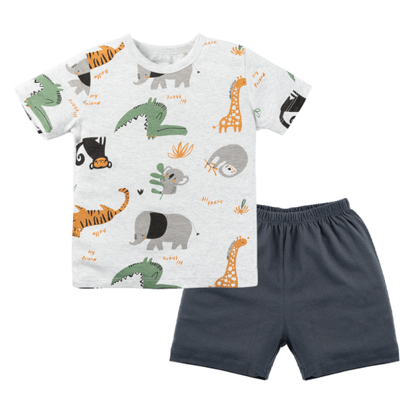 Bộ bé trai ngắn Animo Easy HN0924090 (1-4Y,Xám)