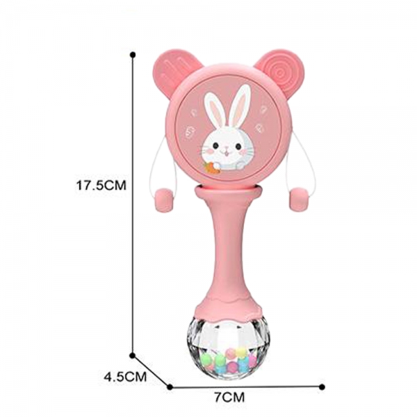 Xúc xắc thỏ con có nhạc CY615409 C409 (Hồng)