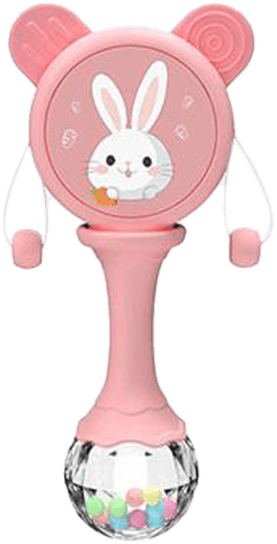 Xúc xắc thỏ con có nhạc CY615409 C409 (Hồng)