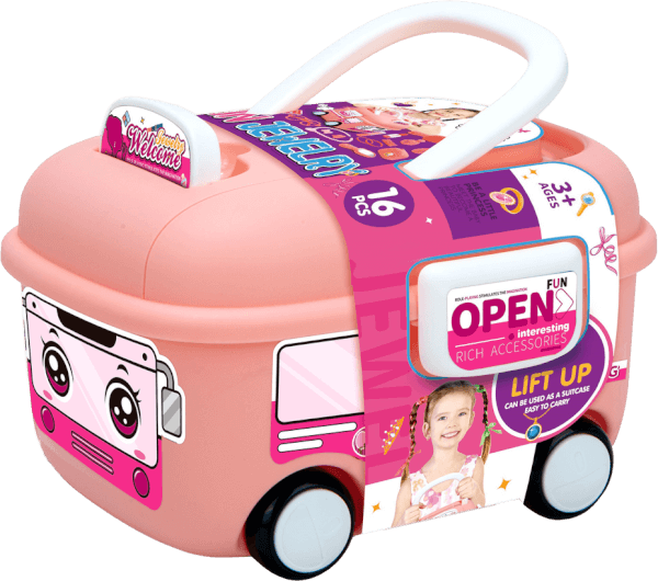 Xe ô tô nhập vai trang điểm CY613119 C409 (Hồng)