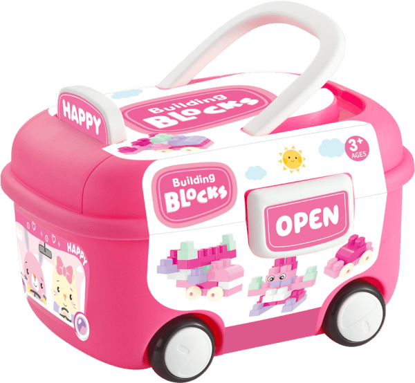 Hộp xe xếp hình khối 40pcs RFD597527 C409 (Hồng)