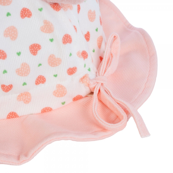 Nón vành tròn bé gái Animo A2410_JK008 (48cm,Hồng nhạt)