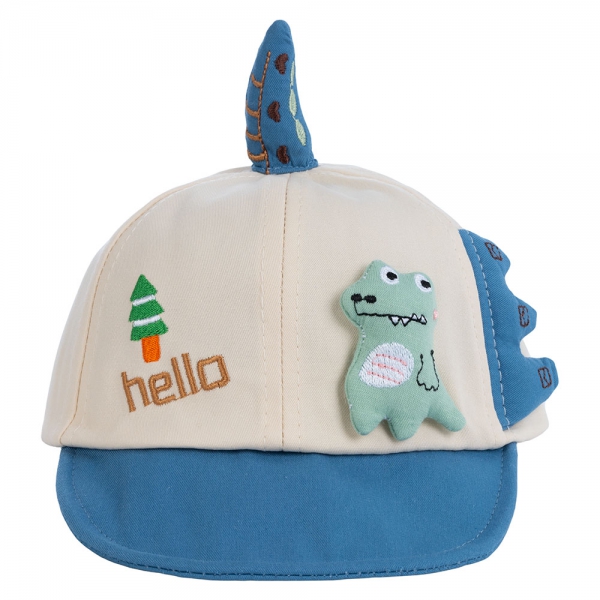 Nón lưỡi trai bé trai Animo A2411_JK001 (48cm,Kem-Xanh)