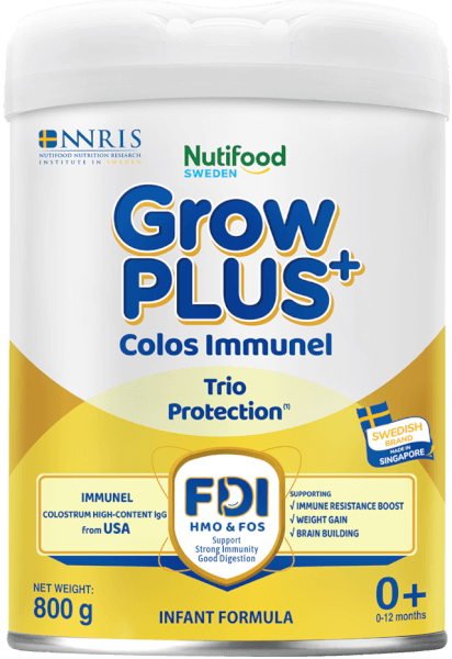 Sản phẩm dinh dưỡng công thức GrowPLUS+ Colos Immunel 0+, 800g (0-12 tháng)