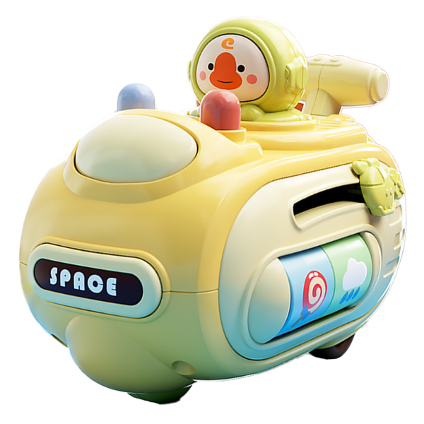 Xe moto nhấn cót chạy trớn dễ thương  LH16880877 C409 (Vàng)