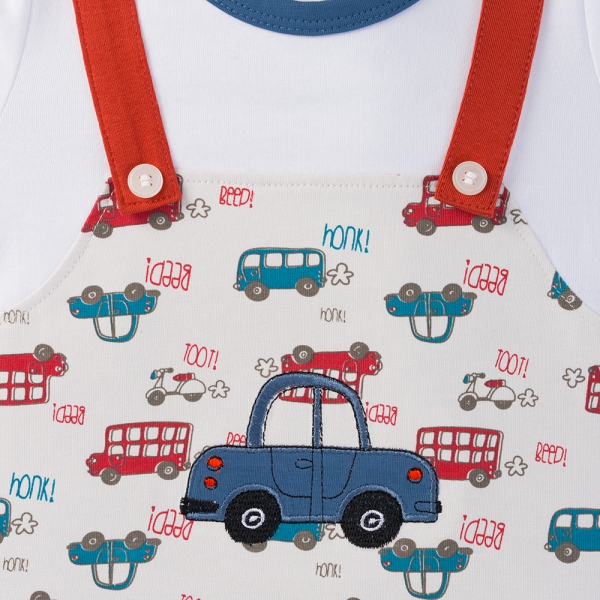 Bodysuit bé trai đùi Animo VD1124057 (0-12M,Đỏ)