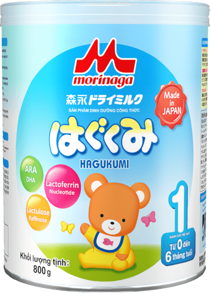 Sữa Morinaga số 1 800g (Hagukumi, 0-6 tháng)
