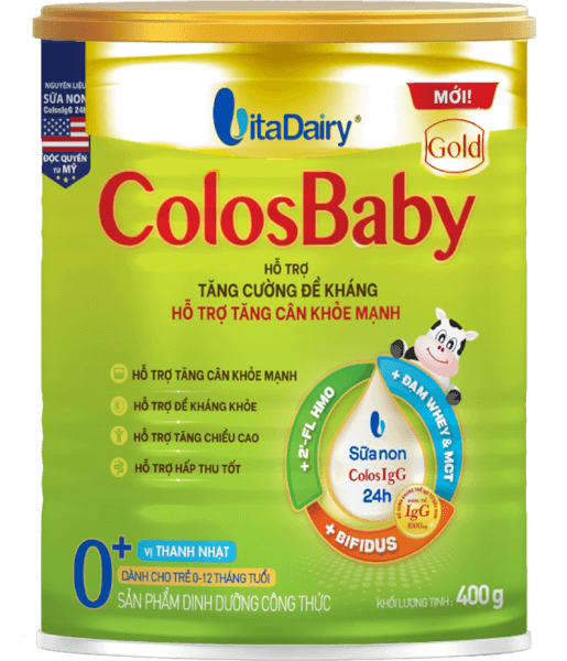 Sữa ColosBaby Gold 0+ 400g - S (0-12 tháng)
