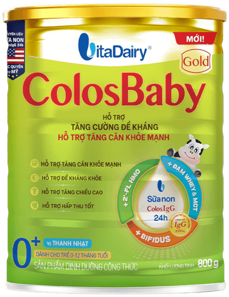 Sữa ColosBaby Gold 0+ 800g - S (0-12 tháng)