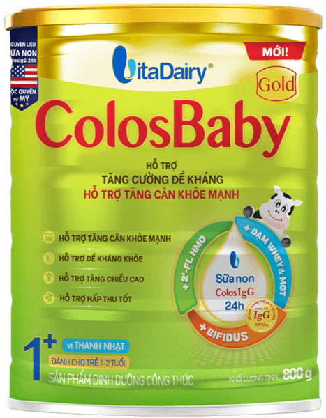 Sữa ColosBaby Gold 1+ 800g - S (1-2 tuổi)