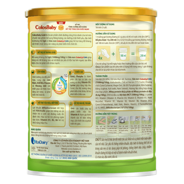 Combo 3 Sữa ColosBaby Gold 2+ 800g - S (Trên 2 tuổi)