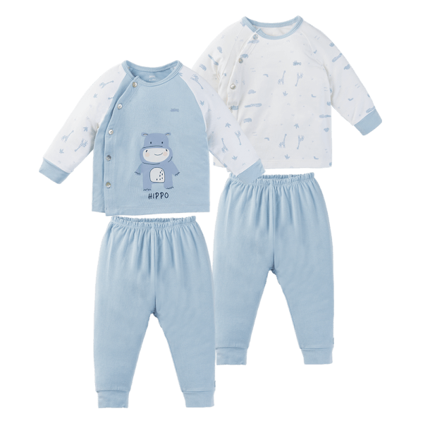 Set 2 Bộ kháng khuẩn Modal dài Animo BMC1024025 (0-24M,Xanh)