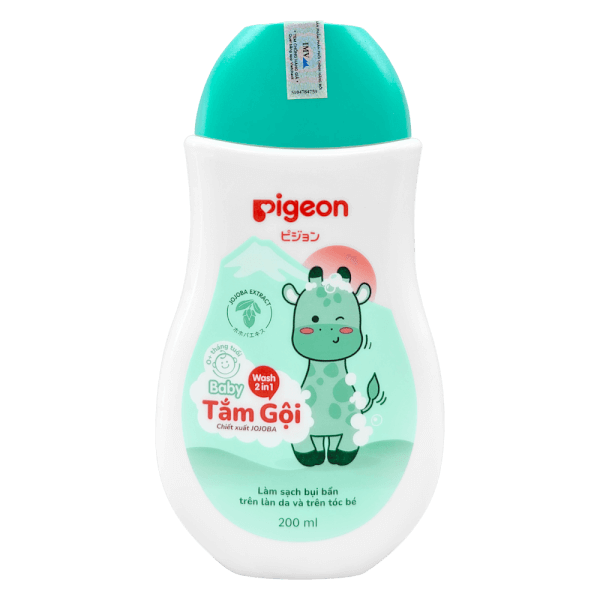 Tắm gội dịu nhẹ Pigeon Jojoba 200ml (không paraben)