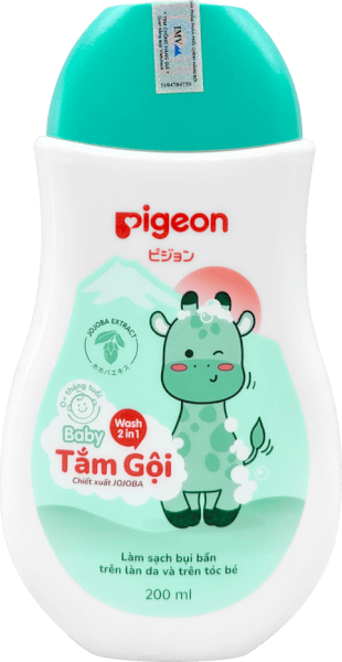 Tắm gội dịu nhẹ Pigeon Jojoba 200ml (không paraben)