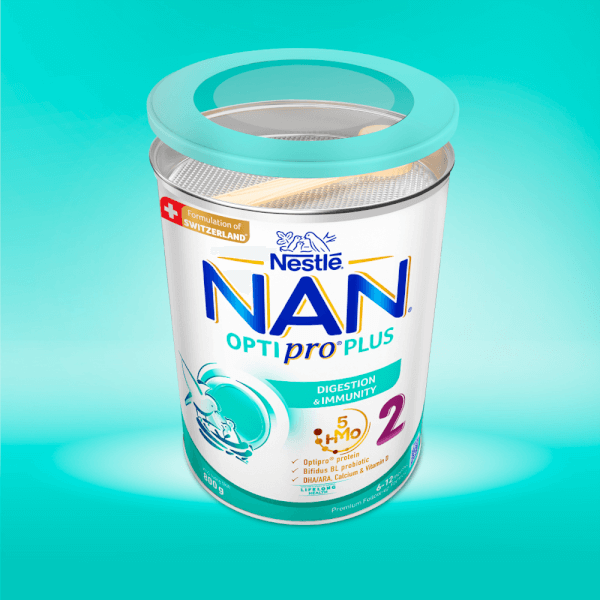 Sữa Nan Optipro PLUS 2 800g, với 5HMO, sản xuất tại Thụy Sỹ (6-12 tháng) (Giao bao bì ngẫu nhiên)