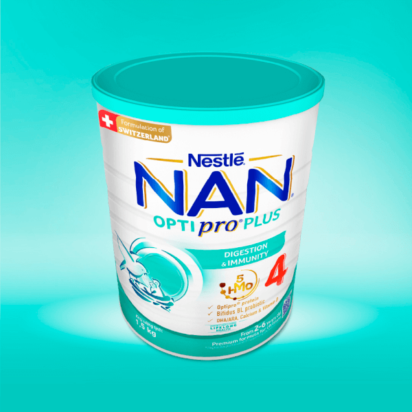 Sữa Nan Optipro PLUS 4 1.5kg, với 5HMO, Công thức từ Thụy Sĩ (2-6 tuổi) (Giao bao bì ngẫu nhiên)