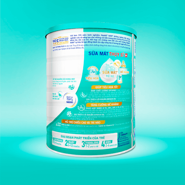 Sữa Nan Optipro PLUS 4 1.5kg, với 5HMO, Công thức từ Thụy Sĩ (2-6 tuổi) (Giao bao bì ngẫu nhiên)