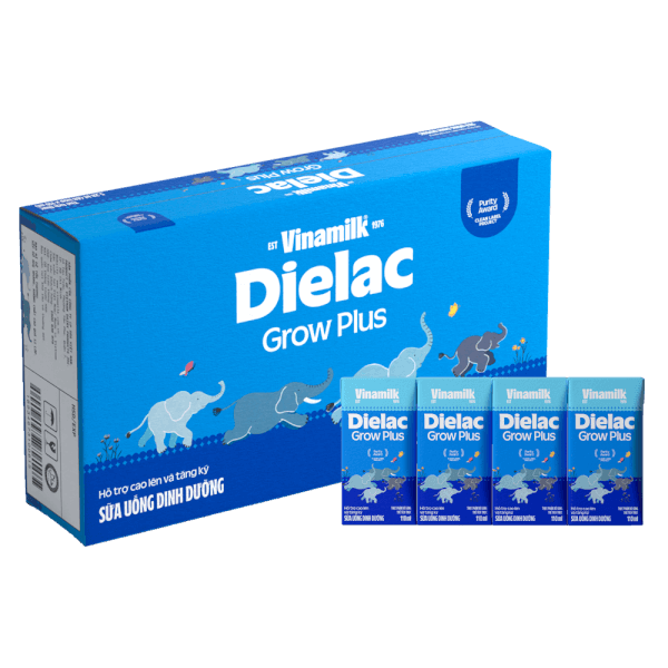 Thùng Sữa uống dinh dưỡng Dielac Grow Plus 110ml (Sữa Non) - Lốc 4 hộp