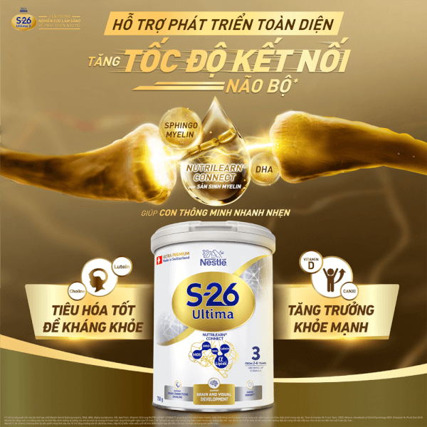 Combo 2 Sữa Nestle S-26 ULTIMA số 3 750g (2 - 6 tuổi)