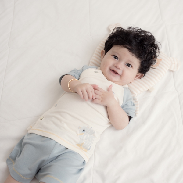 Set 2 Bộ modal kháng khuẩn ngắn Animo VD1024006 (0-24M,Xanh )