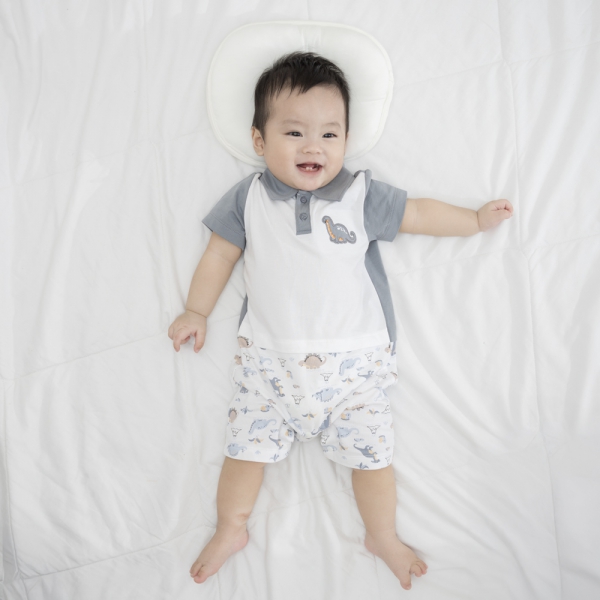 Bodysuit bé trai đùi Animo VD1024060 (0-12M,Xanh)