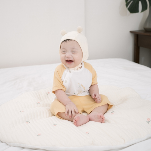 Set 2 Bộ kháng khuẩn Modal ngắn Animo BMC1024020 (0-24M,Vàng)