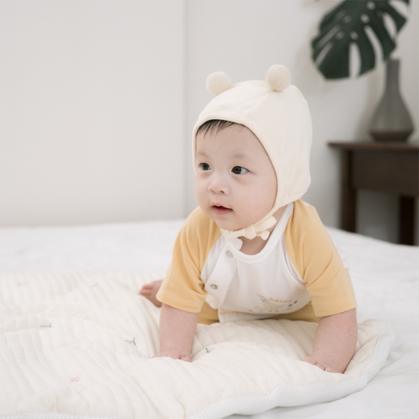 Set 2 Bộ kháng khuẩn Modal ngắn Animo BMC1024020 (0-24M,Vàng)