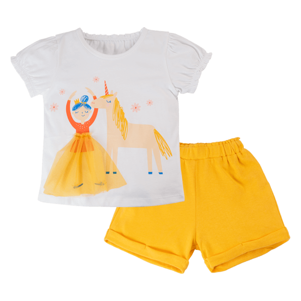 Bộ bé gái ngắn Animo LU1224020 (9M-6Y,Trắng)