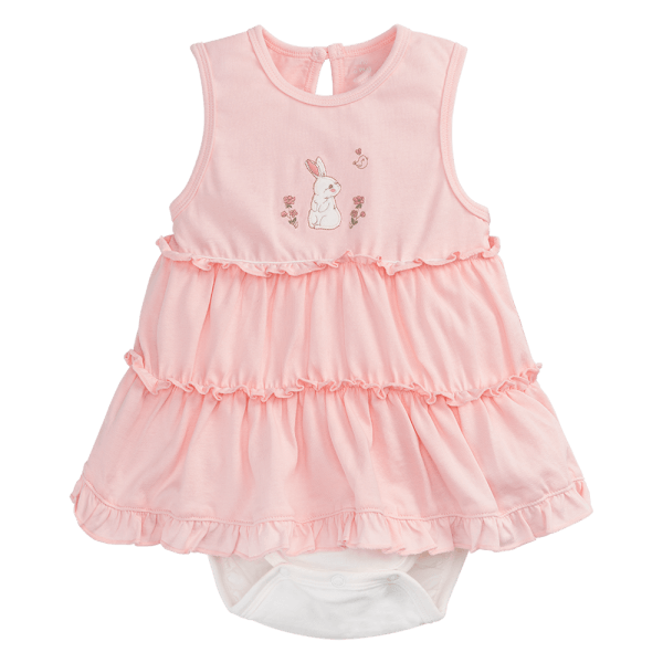 Bodysuit bé gái tam giác Animo KK0924058 (0-9M,Hồng)