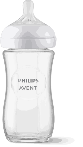 Bình sữa thủy tinh Philips Avent mô phỏng tự nhiên 240ml (SCY933.01)