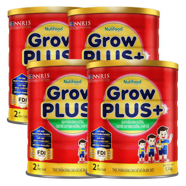 Combo 4 Sữa GrowPLUS+ Đỏ 2+ 1.5kg (Từ 2 tuổi)