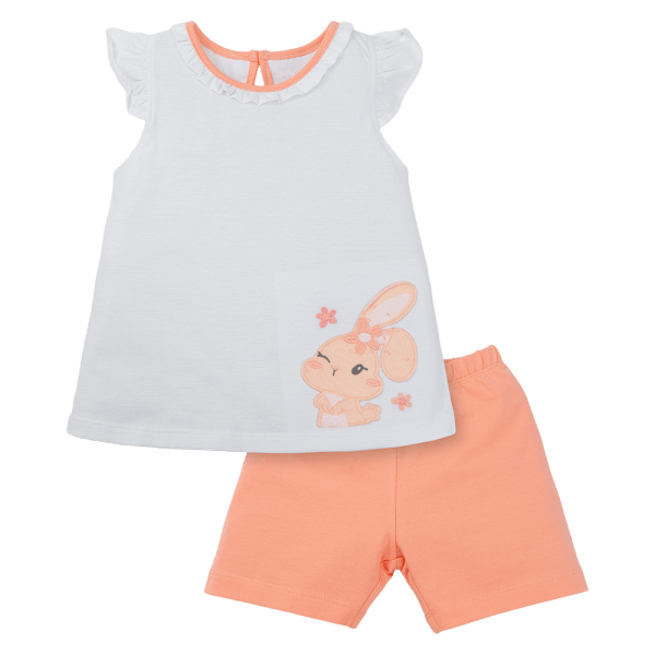 Bộ bé gái ngắn BST Bé Thỏ Animo LU1224012 (9M-6Y,Hồng)