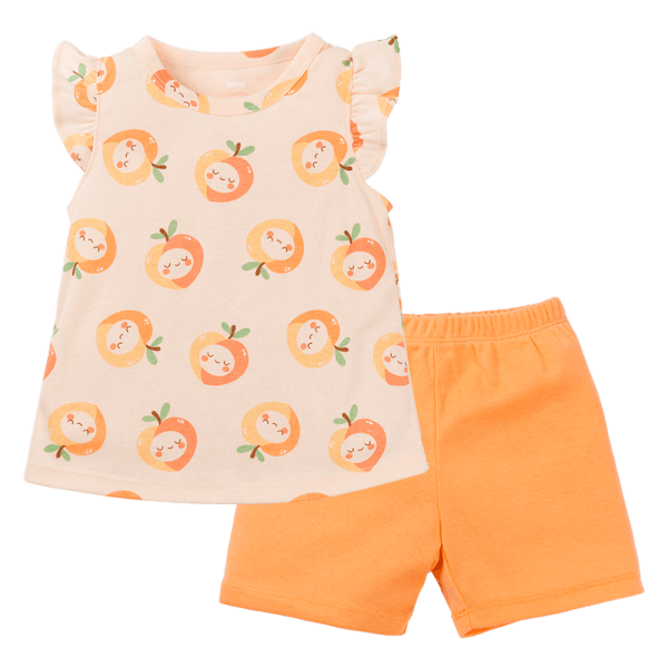 Bộ bé gái ngắn Animo Easy TX1124067 (1-4Y,Cam)