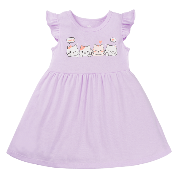 Đầm bé gái Animo Easy TX1124071 (1-4Y,Tím)