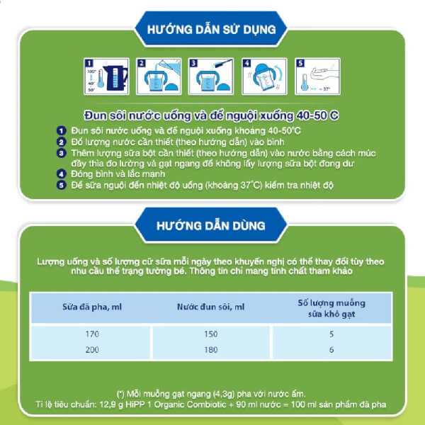 Sữa HiPP Organic Combiotic số 2 800g (6-12 tháng tuổi)