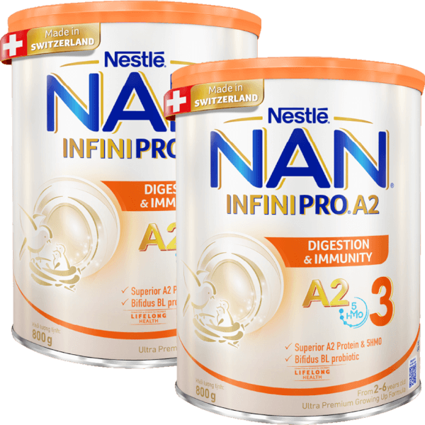 Combo 2 Sữa Nan A2 InfiniPro 800g số 3 (5HMO) (2-6 tuổi)