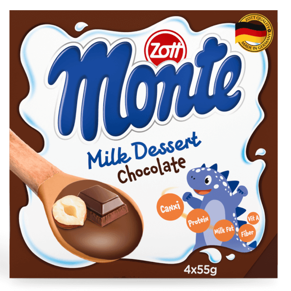 Váng sữa Zott Monte hương Sô cô la 4x55g