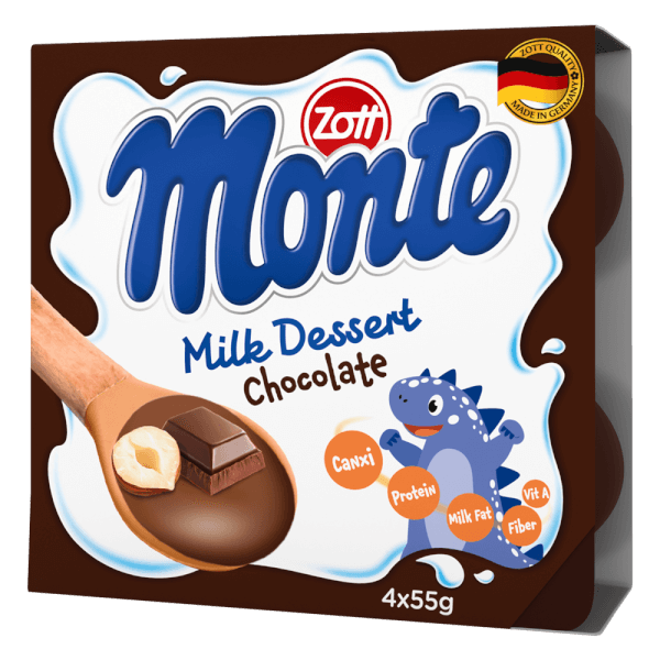 Combo 2 Váng sữa Zott Monte hương Sô cô la 4x55g