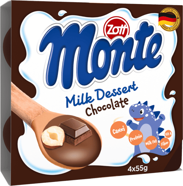 Váng sữa Zott Monte hương Sô cô la 4x55g