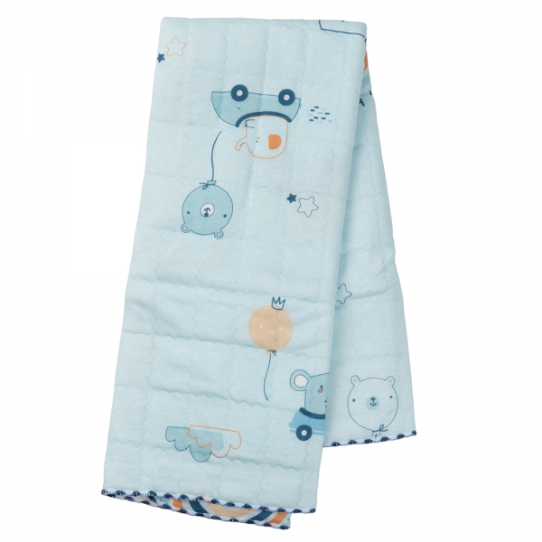 Chăn vải chần bông 3 lớp Animo B2306_MN003 (85x85cm,Xanh)