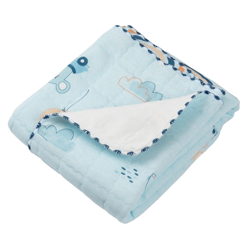 Chăn vải chần bông 3 lớp Animo B2306_MN003 (85x85cm,Xanh)