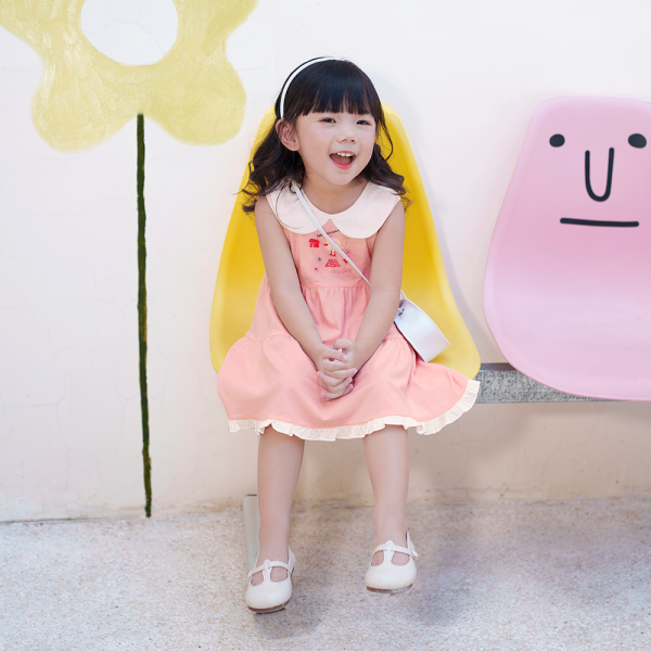 Đầm bé gái Gà con Chip Chip Animo TX0624005 (6M-6Y,Hồng)