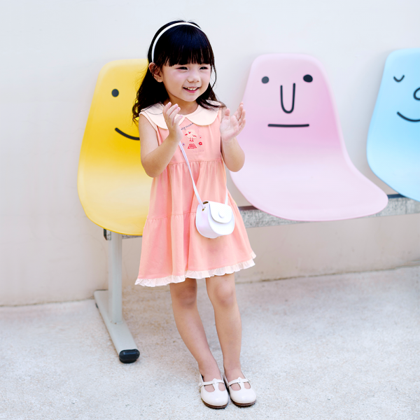 Đầm bé gái Gà con Chip Chip Animo TX0624005 (6M-6Y,Hồng)