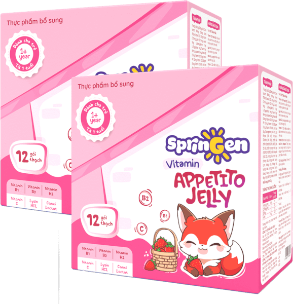 Combo 2 Thực Phẩm Bổ Sung Springen Vitamin Appetito Jelly
