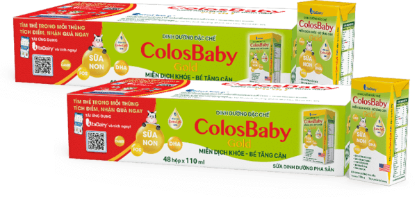 Combo 2 thùng Sữa uống dinh dưỡng Colosbaby 110ml, lốc 4 hộp (trên 1 tuổi)