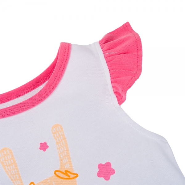 Bộ bé gái lửng Animo Easy LU1224023 (1-4Y,Trắng)