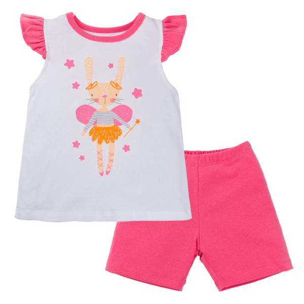 Bộ bé gái lửng Animo Easy LU1224023 (1-4Y,Trắng)