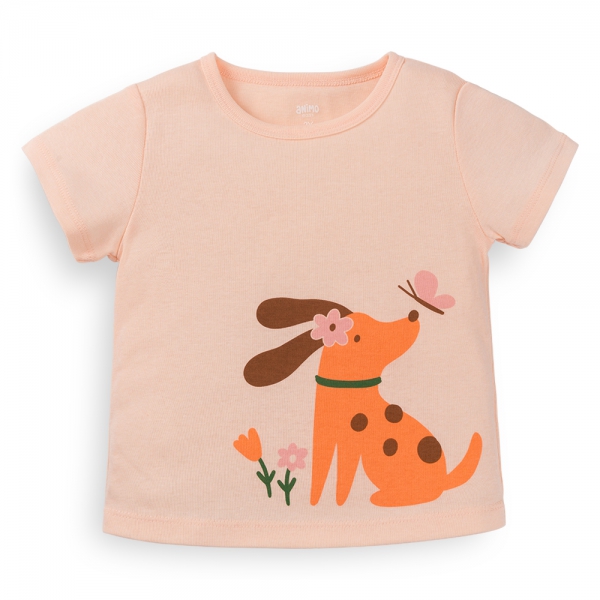 Bộ bé gái lửng Animo Easy LU1224022 (1-4Y,Cam nhạt)