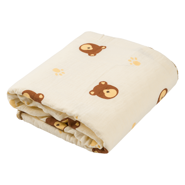 Chăn xô 2 lớp hạt đậu Animo B2409_MN004 (100x100cm,Kem)