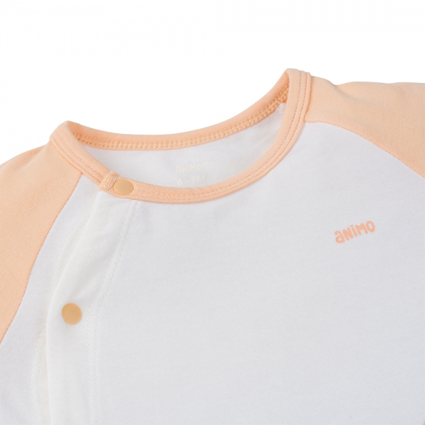 Set 2 Bodysuit kháng khuẩn Modal đùi Animo BMC1024027 (0-12M,Cam)